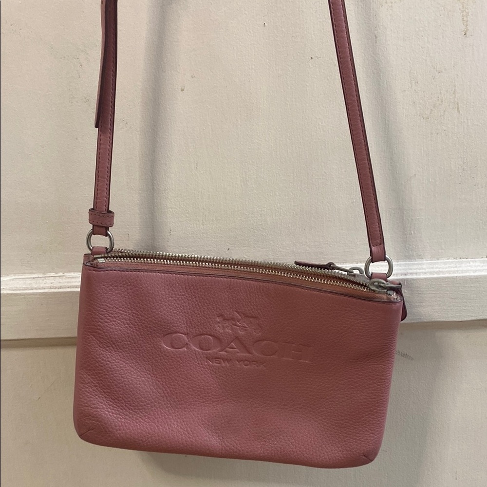 Coach Pink Leather Crossbody Bag